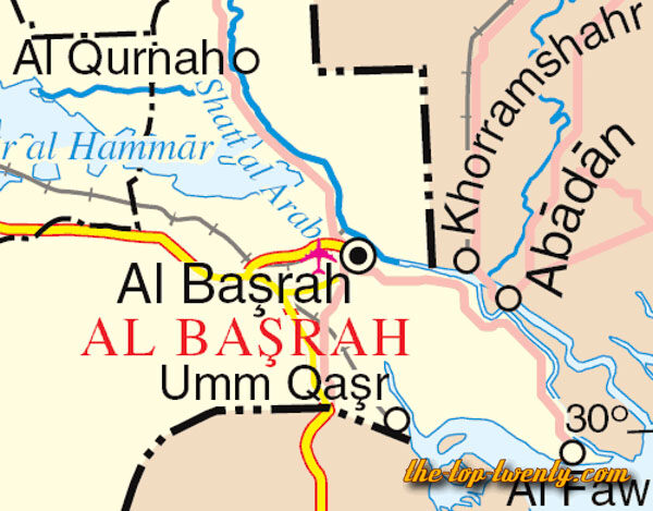 Schatt al Arab river